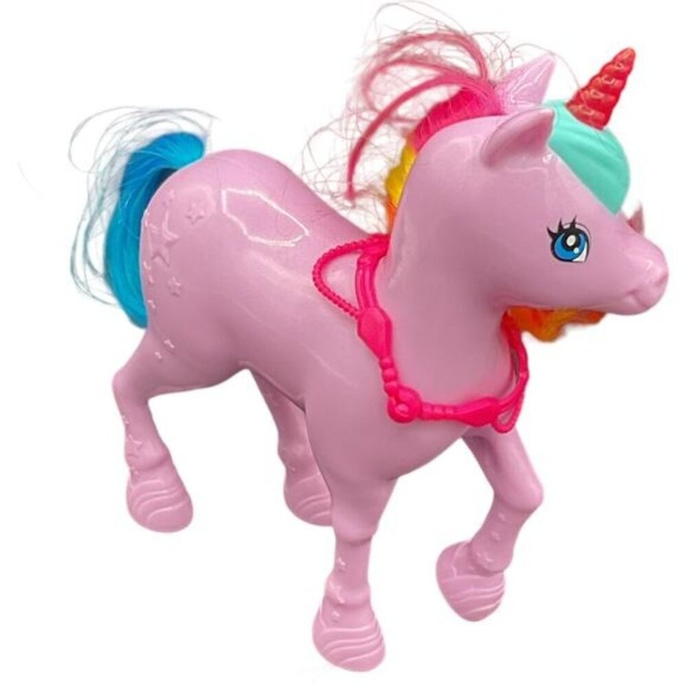 Barbie Dreamtopia Rainbow Potty Unicorn Pony with Necklace Hair & Horn